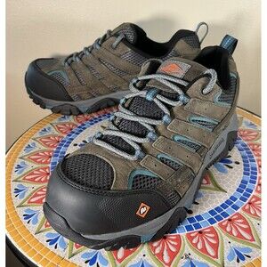 Merrell Moab Vertex Vent Womens Sz 11M Grey ASTM F2413-18 Composite Toe J11582